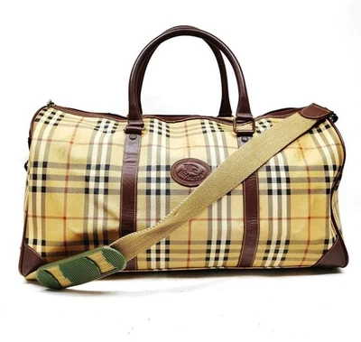 Burberry Boston Bag Shoulder Nova Check Horse PVC Leather - Image 1 of 4