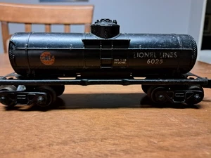 BLACK Lionel 6025 Gulf Tank Car Postwar O Gauge - Picture 1 of 4