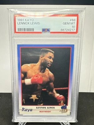 1991 Kayo Boxing Lennox Lewis Rookie RC #68 PSA 10 GEM MINT (2) - Image 1 of 2