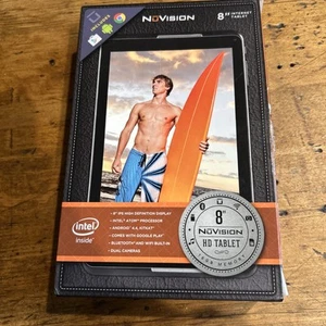 Nuvision IPS High Definition 8" Internet Green Tablet TM800A510L Bundle NEW - Picture 1 of 13