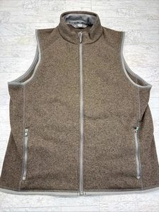 Chaleco Arborwear Staghorn Para Hombres XL Marrón Polar Tejido Bolsillos con Cremallera Completa 408047 - Imagen 1 de 11
