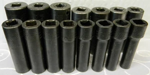 SNAP-ON 1/2" DRIVE 15PC METRIC 6PT DEEP IMPACT SOCKET SET 10-24MM #315SIMMYA - Picture 1 of 5