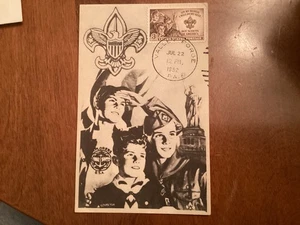 ICOLLECTZONE Boy Scout 1952 Postcard FDC (B900-517) - Picture 1 of 2