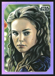 2023 Topps Star Wars Galaxy Celebration Edition púrpura #15 Padme/299 - Imagen 1 de 2