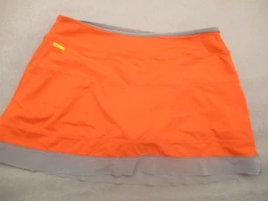 Lolë Size XL Womens Orange Pull On Logo Activewear Athletic Sports Skort 645 - Picture 1 of 9