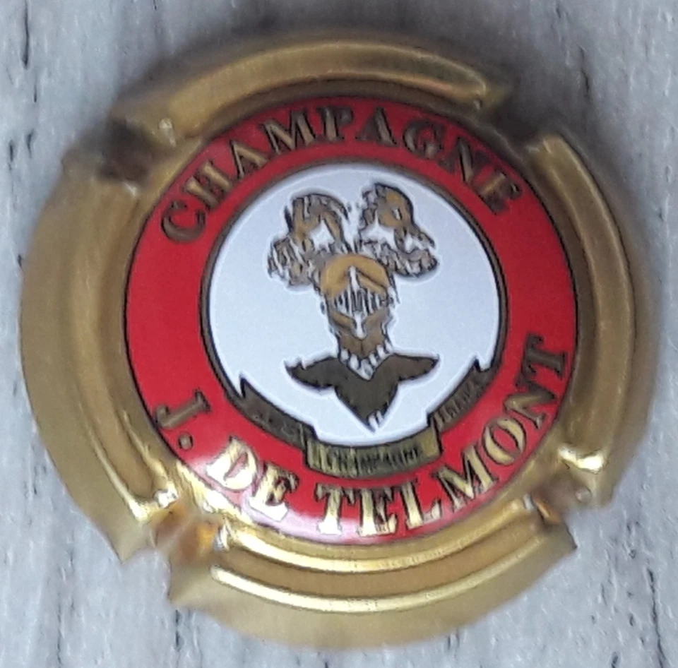 J. De Telmont : capsule de champagne n° 14 (très bon état) - Photo 1/1