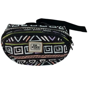 Dakine schwarz klein gemustert Bauch Melbourne Reißverschluss Taille Hüfttasche verstellbar Tasche neu - Bild 1 von 5