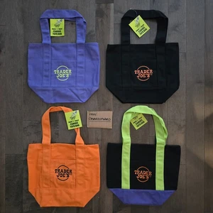 Trader Joes Mini Tragetaschen 4 Stück - Halloween limitierte Sammlung alle Farben! - Bild 1 von 9
