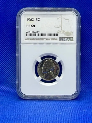 1962 U.S. Proof Nickel NGC PF68 - Image 1 of 2