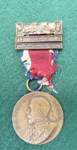 1900s  BRITISH LONDON COUNTY COUNCIL THE KINGS MEDAL 1914-15 NAMED - Bild 1 von 5