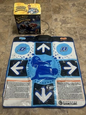 Dance Dance Revolution Mario Mix Dance Pad & Box Only Nintendo GameCube TESTED - Image 1 of 4