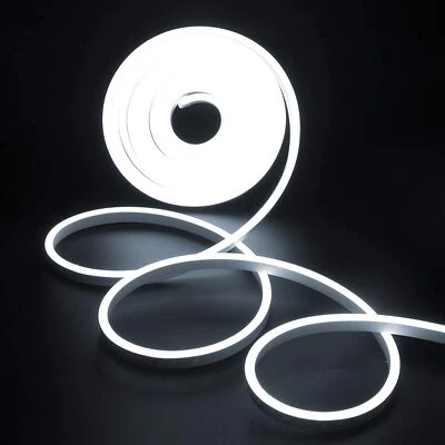 12V Silicone LED Neon Rope Light Strip Waterproof In/Outdoor Building Xmas Decor - Image 1 of 4