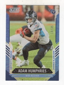 2021 PANINI SCORE FOOTBALL ARTIST'S PROOF 18/35 ADAM HUMPHRIES TENNESSEE TITANS - Picture 1 of 1