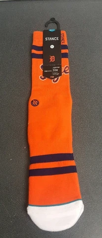 Stance MLB 558 Detroit Tigers 1894 Diamond Men’s LARGE (9-12) Crew Socks NEW Cover