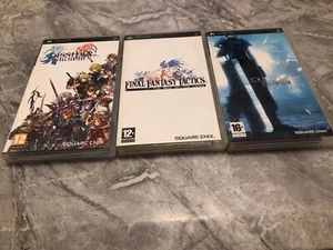 Final Fantasy Sony PlayStation Psp Portable Video Game Complete 3 games see pic - Picture 1 of 4