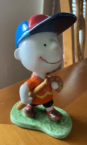 Vintage Charlie Brown Figurine Baseball & Bat UFS Indonesia Awesome! - Picture 1 of 6