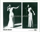 Singer Helen Reddy During Performance Original News Service Photo