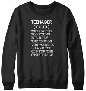 Teenager (Substantiv) lustiges Teen Herren Damen Unisex Sweatshirt - Bild 1 von 7
