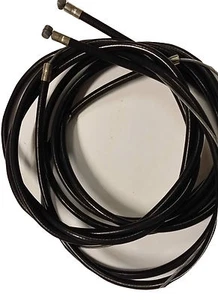 ukscooters LAMBRETTA CABLE DE ENGRANAJE FORRADO DE NYLON LIBRE DE FRICCIÓN INTERIOR EXTERIOR NEGRO X 2 - Imagen 1 de 1