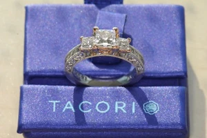 Tacori engagement ring 18K White and Rose gold 1.35 tcw - Picture 1 of 12