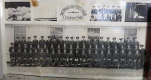 Póster de lista de soldados militares Sheppard base de la Fuerza Aérea TX octubre de 1948 vuelo 19 militar - Imagen 1 de 5