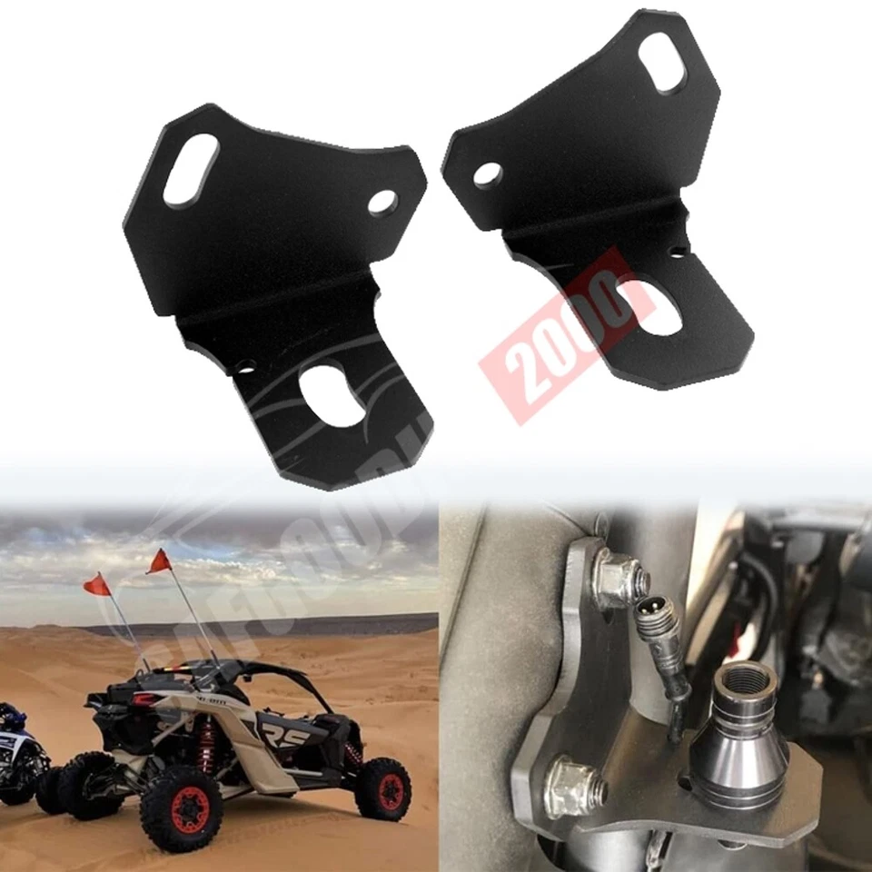 For Can Am Maverick X3 Max Turbo DS RS LED UTV Rear Pillar Flag Antenna Bracket - Image 1 of 4