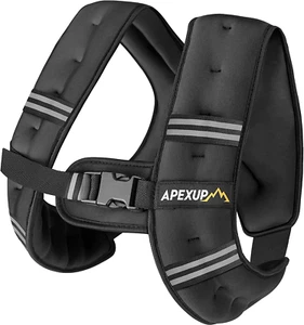 Weighted Vest with 5Lbs/10Lbs/15Lbs/20Lbs/25Lbs/30Lbs Weights and Reflective Str - Picture 1 of 12