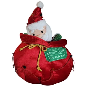 Gemmy Wondershop Animated Santa & His Toy Bag Plush Musical Lighted Pre-Owned - Picture 1 of 7