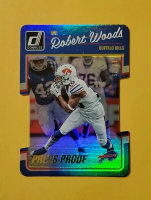 2016 Donruss Press Proof Gold /25 Robert Woods #34 SSP Die-Cut - Image 1 of 4