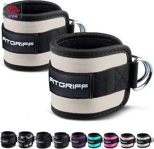 ® Ankle Straps V1 for Cable Machine (2 Pieces) - Gym Workout Equipment - Leg Pul - Picture 1 of 12