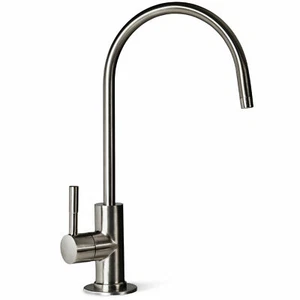 RO Filter & Water Deluxe Faucet Euro Design - Brushed Nickel - Reverse Osmosis  - Imagen 1 de 5