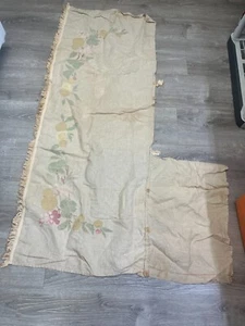 antique textile cloth cutter scrap fruit vintage cotton cloth 22"x 60" grapes - Picture 1 of 1