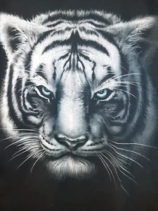 Camiseta gráfica cara de tigre ODM para hombre extra extra grande 2XL vida silvestre animal de la selva - Imagen 1 de 10