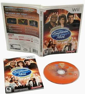 Nintendo Wii Karaoke Revolution American Idol Encore 2 Konami COMPLETE TESTED - Picture 1 of 5