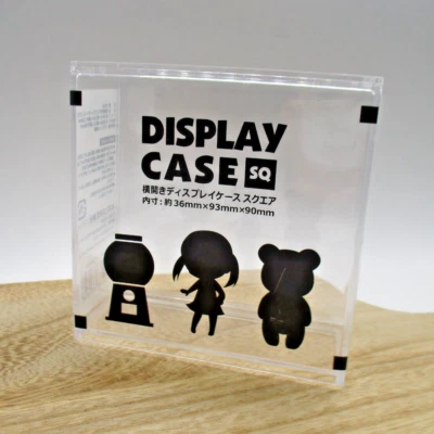 Display case square made in japan for gacha gasha doll figure 36mm 93mm 90mm