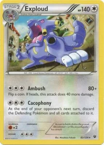 2x (XY10-082) Exploud Rare Pokemon XY Fates Collide Card # 82 - Picture 1 of 1