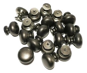 19 x Art Deco Black Brass Drawer / Cabinet Door Pull Knobs - Bundle - Picture 1 of 3