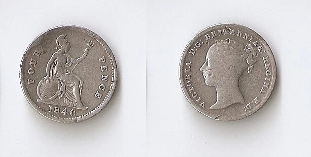 UK(Great Britain) 4 PENCE (Groat) 1840 - Image 1 of 1