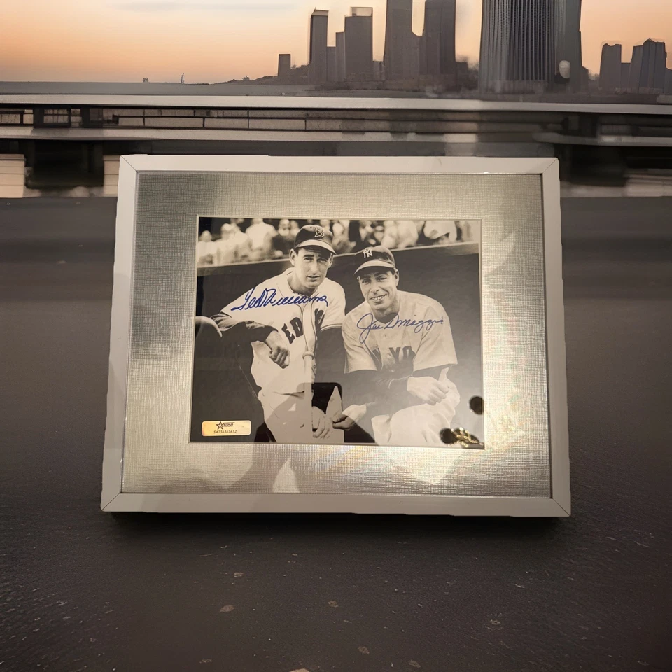 Joe DiMaggio and Ted Williams Autographed 8x10 Photo HOF - Image 1 of 1