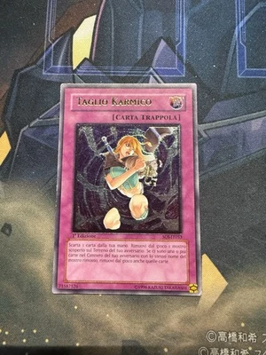 ITALIAN YUGIOH Karma Cut SOI-EN053 Ultimate Rare 1st LP - Image 1 of 2