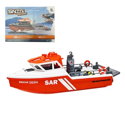 RC Boat Remote Control Rescue Boat 2.4GHz Electric RTR Model with Capsize Reset - Image 1 of 4