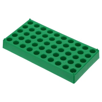 Vial Rack for 2ml Vials, Vial Tray Holder 50-Well Stackable, Green - Image 1 of 4