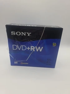 Paquete de 10 discos DVD Sony DVD + RW 4,7 GB 120 min 10 paquetes - Imagen 1 de 6