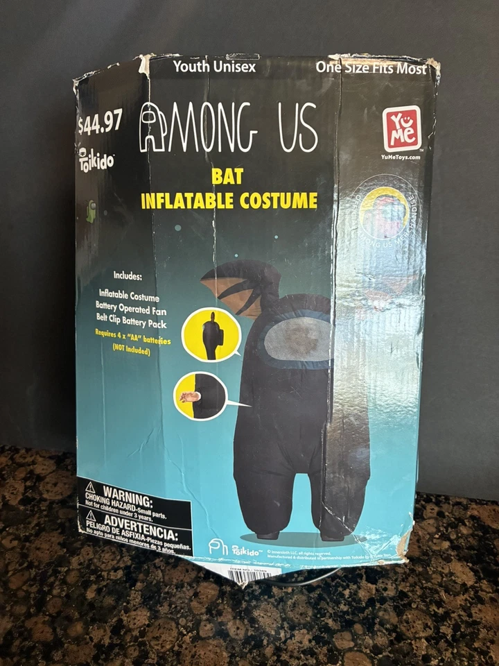 Disfraz inflable Among Us BAT para jóvenes unisex talla única más probado Foto 1 de 2