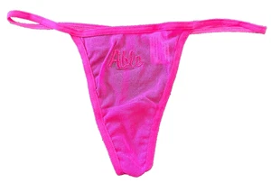 VINTAGE Y2K "Able" Pink Thong G-String Panties Small / 5 - Picture 1 of 4