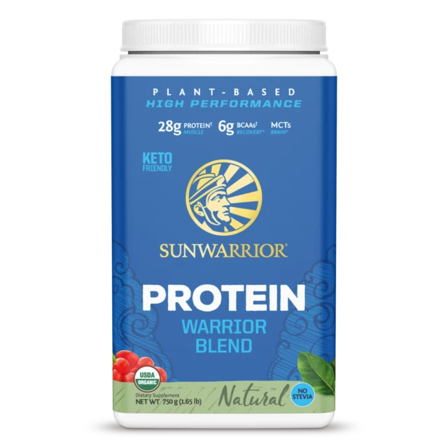 Sunwarrior Warrior Blend Plant Based Protein Powder, Natural - 1.65lbs