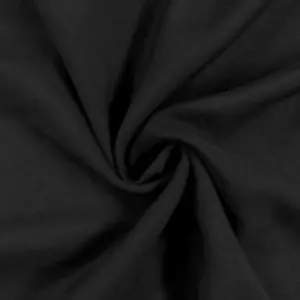 Abito in tessuto chiffon tinta unita poliestere trasparente largo 58'' da cantiere nero - Foto 1 di 3
