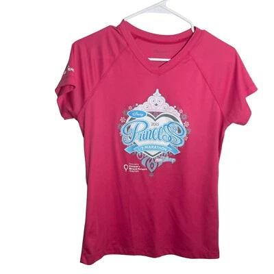 Run Disney Princess Half Marathon Shirt Women's Medium Pink 2015 - Image 1 of 4