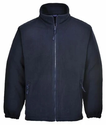 Portwest UF205 Aran Outdoor Polyester Work Zipper Fleece with Elasticated Cuffs - Image 1 of 4