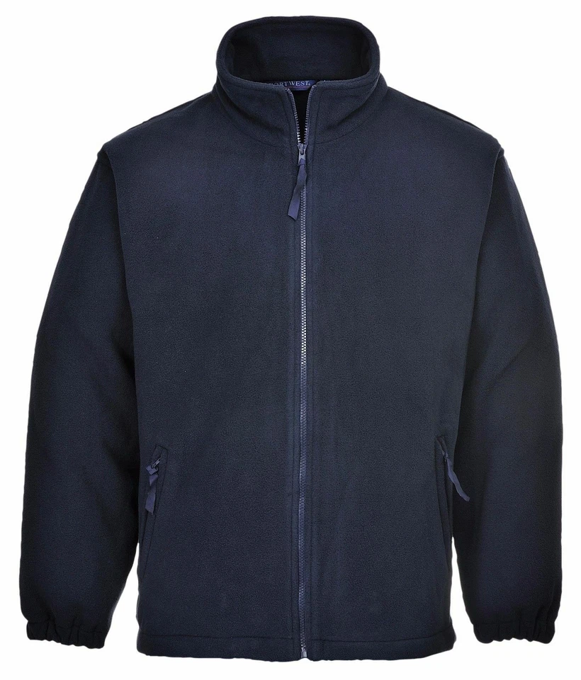 Portwest UF205 Aran Outdoor Polyester Work Zipper Fleece with Elasticated Cuffs - Image 1 of 4